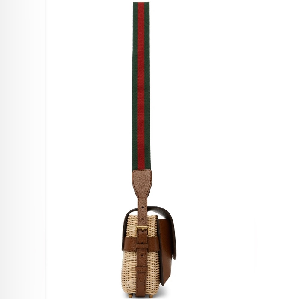 GUCCI Sherry Line Wicker Bag - Picture 4 of 14